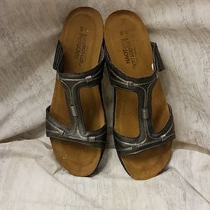 NAOT made in Israel Leather/Cork Sandals